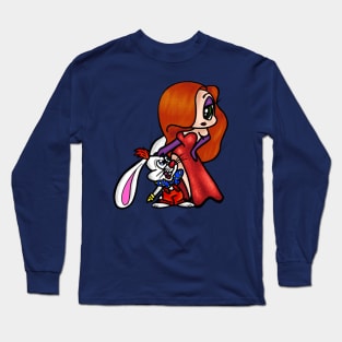 Roger and Jessica Rabbit Long Sleeve T-Shirt